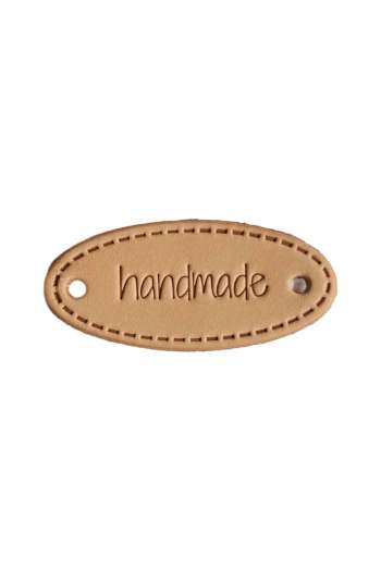 Leren label voor DIY Handmade