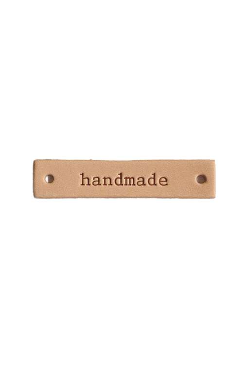 Leren Label Handmade