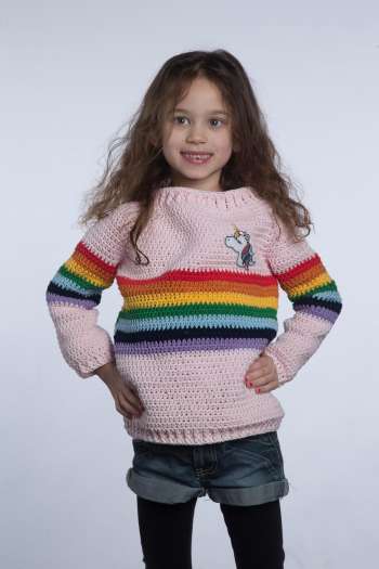 Regenboogtrui