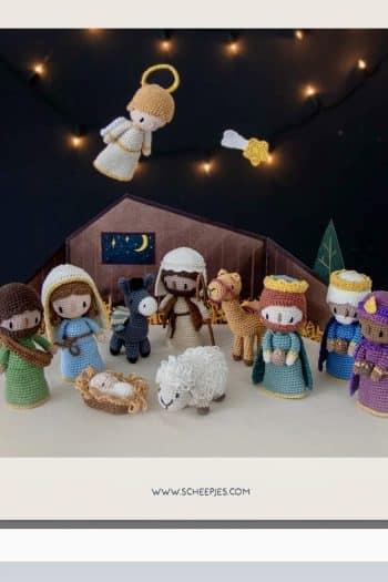 Haakpakket Kerststal inclusief patronen
