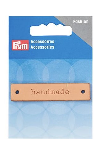 Leren Label voor DIY Handmade - Handmade (strip)