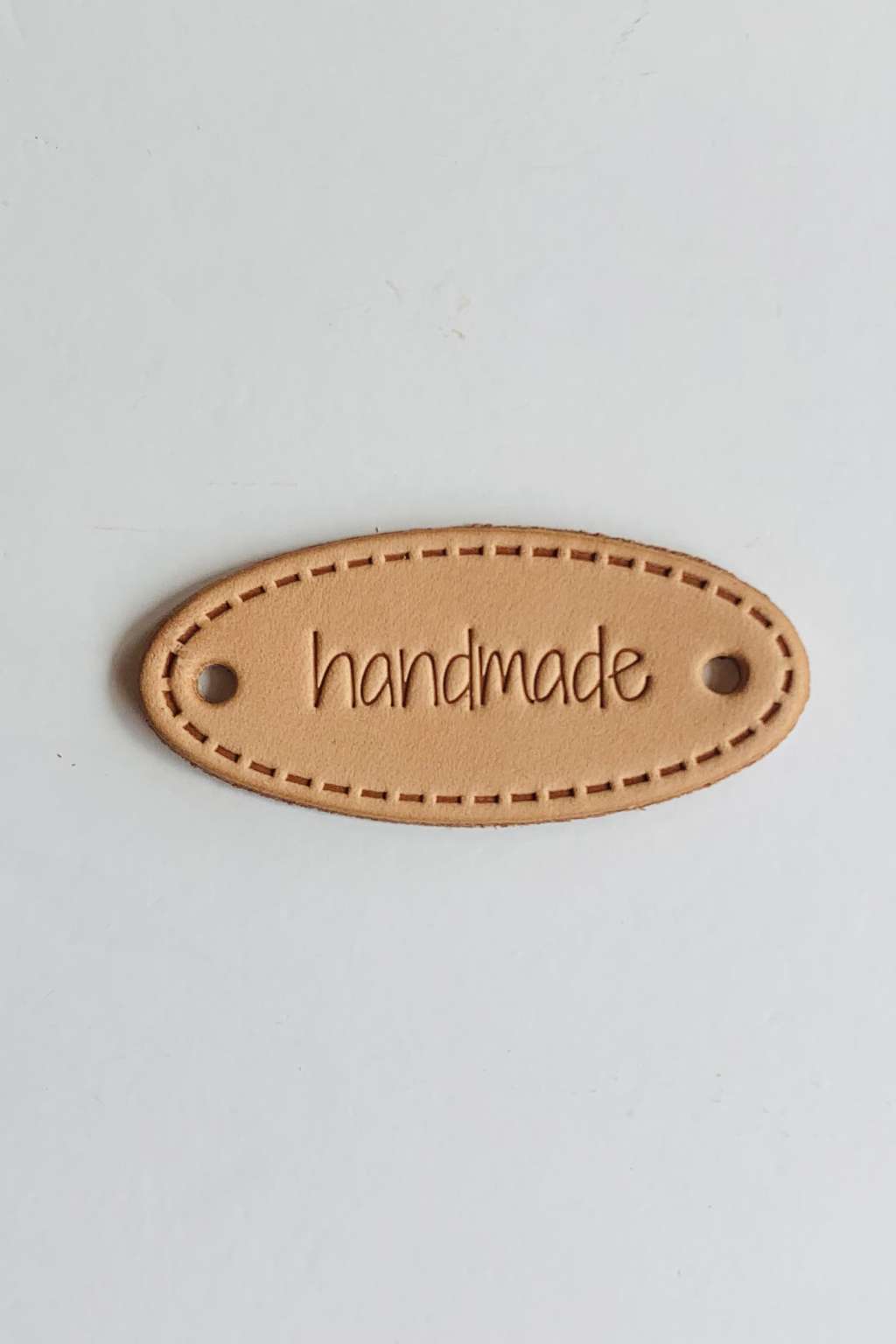Leren label voor DIY Handmade