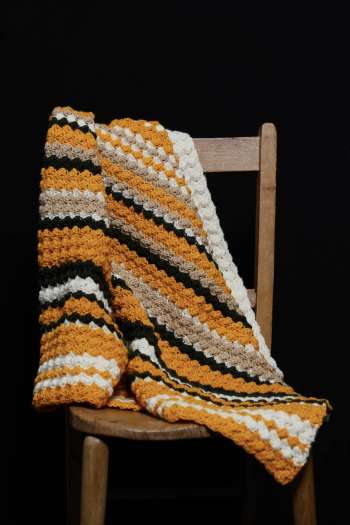 Gestreepte babydeken