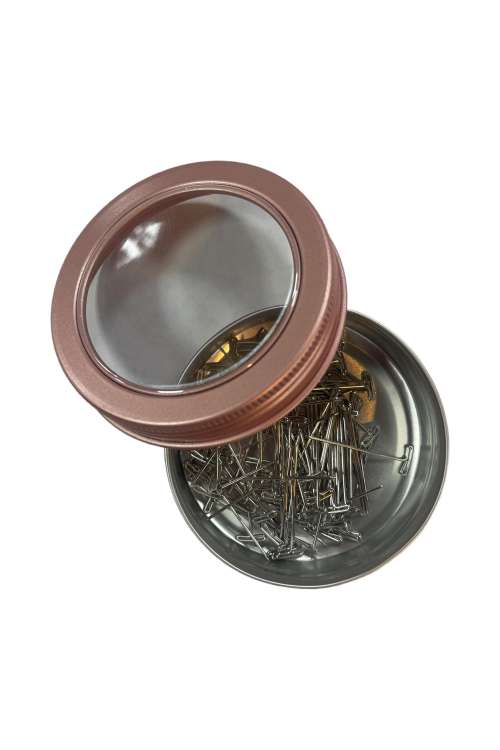 T-Pins Blockspelden 100 stk in mooi blikje