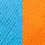Turquoise - Orange