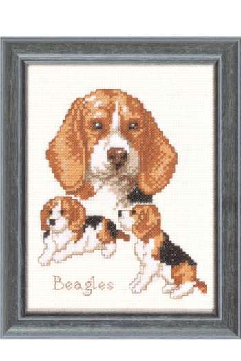 Borduurpakket Beagles