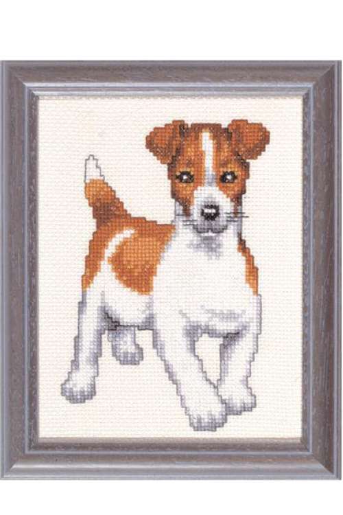 Borduurpakket Jack Russell