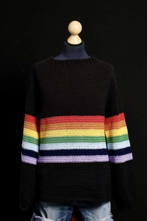 Regenboogtrui