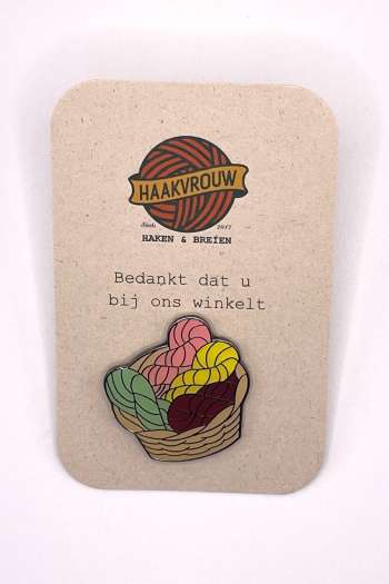 Enamel Pin Yarn Basket