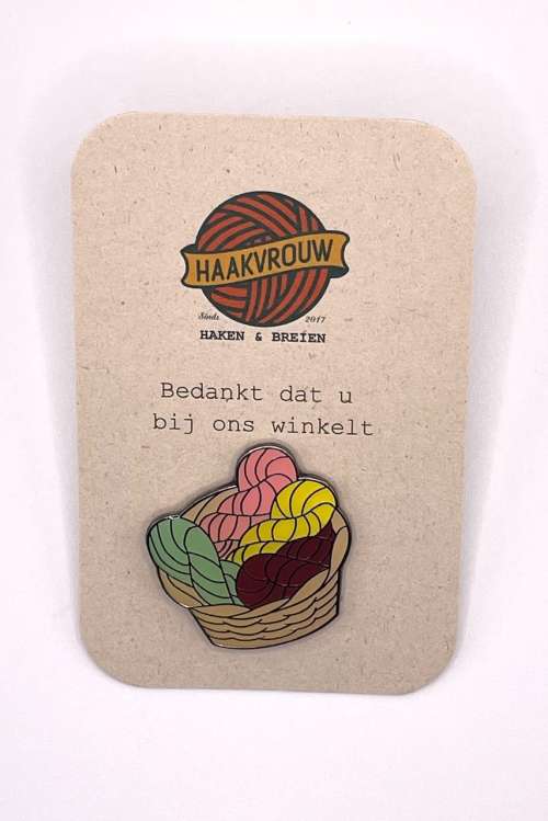 Enamel Pin Yarn Basket