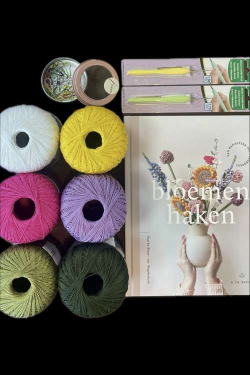 Bloemen haken startpakket 🌸 - Moederdag Cadeauverpakking!