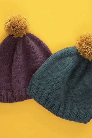 Basic Bobble Beanie Knit Kit