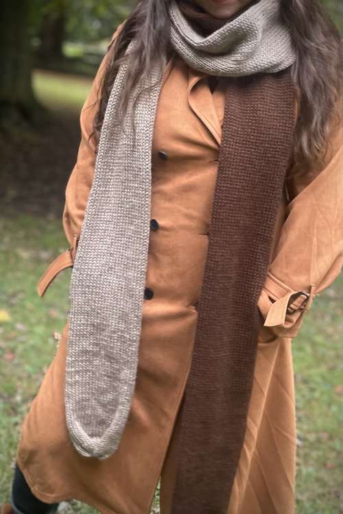 Two-Tone XXL Scarf - 400 cm