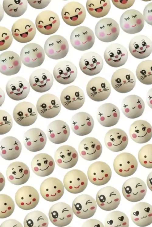 Kraal hout met gezichtje